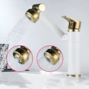 GobekUsa Antique Bronze Bathroom Sink Faucet Hot Cold Water Mixer Deck Mounted