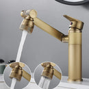 GobekUsa Antique Bronze Bathroom Sink Faucet Hot Cold Water Mixer Deck Mounted