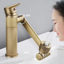 GobekUsa Antique Bronze Bathroom Sink Faucet Hot Cold Water Mixer Deck Mounted