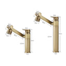 GobekUsa Antique Bronze Bathroom Sink Faucet Hot Cold Water Mixer Deck Mounted