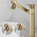 GobekUsa Antique Bronze Bathroom Sink Faucet Hot Cold Water Mixer Deck Mounted