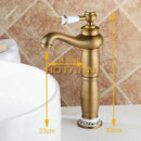 GobekUsa Antique Bronze Brass Basin Faucet - Luxury Europe Style Mixer Tap