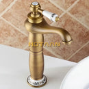 GobekUsa Antique Bronze Brass Basin Faucet - Luxury Europe Style Mixer Tap