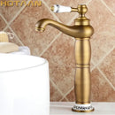 GobekUsa Antique Bronze Brass Basin Faucet - Luxury Europe Style Mixer Tap