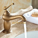 GobekUsa Antique Bronze Brass Basin Faucet Mixer Luxury Europe Style Tap