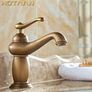 GobekUsa Antique Bronze Brass Basin Faucet Mixer Luxury Europe Style Tap