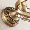 GobekUsa Antique Bronze Brass Crystal Soap Dish Basket Bathroom Accessories