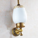 GobekUsa Antique Bronze Brass Toilet Brush Holder for Bathroom Accessories