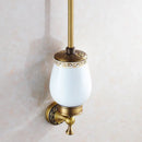 GobekUsa Antique Bronze Brass Toilet Brush Holder for Bathroom Accessories