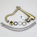 GobekUsa Antique Bronze Kitchen Faucet Swivel Spout Basin Tap 360 Rotatable Mixer Taps