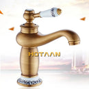 GobekUsa Antique Bronze Single Handle Basin Faucet