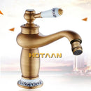 GobekUsa Antique Bronze Single Handle Basin Faucet