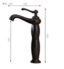 GobekUsa Antique Bronze Tall Basin Faucet - Luxury Europe Style Solid Copper Mixer