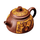 Antique bronze teapot set with dragon motifs for dining room by Decorbites