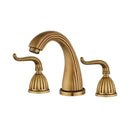 GobekUsa Antique Bronze Widespread Basin Faucet with Double Handles