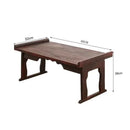 GobekUsa Antique Chinese Style Solid Wood Foldable Table for Hanfu Shoots & Tea Cooking
