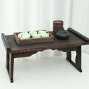GobekUsa Antique Chinese Style Solid Wood Foldable Table for Hanfu Shoots & Tea Cooking