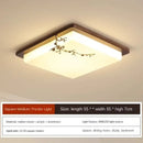 GobekUsa Antique Copper LED Ceiling Light - Traditional Chinese Art Painting Surface Lamp