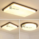 GobekUsa Antique Copper LED Ceiling Light - Traditional Chinese Art Painting Surface Lamp