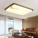 GobekUsa Antique Copper LED Ceiling Light - Traditional Chinese Art Painting Surface Lamp
