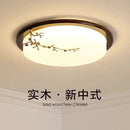 GobekUsa Antique Copper LED Ceiling Light - Traditional Chinese Art Painting Surface Lamp