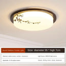 GobekUsa Antique Copper LED Ceiling Light - Traditional Chinese Art Painting Surface Lamp
