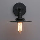 GobekUsa Antique Finish 1-Light Industrial Wall Sconce with 7.87" Canopy and ON/Off Button