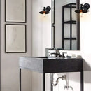 GobekUsa Antique Finish 1-Light Industrial Wall Sconce with 7.87" Canopy and ON/Off Button