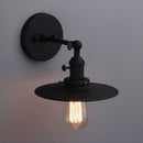 GobekUsa Antique Finish 1-Light Industrial Wall Sconce with 7.87" Canopy and ON/Off Button