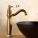 GobekUsa Antique Finish Brass Basin Faucet for Bathroom Vanity Sink Mixer