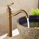 GobekUsa Antique Finish Brass Basin Faucet for Bathroom Vanity Sink Mixer