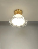 GobekUsa Antique Glass Ceiling Light: Elegant French Design, Unique Modern Brass Luminaria