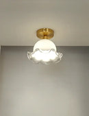 GobekUsa Antique Glass Ceiling Light: Elegant French Design, Unique Modern Brass Luminaria
