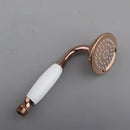 Antique brass & black handheld shower head bathroom set by Decorbites