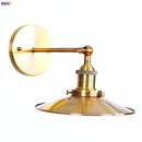 GobekUsa Antique Gold Rustic Wall Lamps Bathroom Stair Mirror Light Loft Decor Industrial