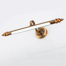 Antique golden ornate led mirror lamp bedroom bronze vanity light by Decorbites