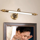 Antique golden ornate led mirror lamp bedroom bronze vanity light by Decorbites