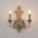 GobekUsa Antique Iron Double Headed Wall Lamp | Retro Bedroom Bedside Corridor Living Room