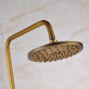 GobekUsa Antique Shower Mixer Tap Set with 8" Rainfall Shower Head and Dual Handles