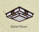 GobekUsa Antique Style Solid Wood Led Ceiling Light for Living Room Bedroom & Study
