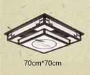 GobekUsa Antique Style Solid Wood Led Ceiling Light for Living Room Bedroom & Study