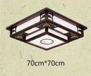 GobekUsa Antique Style Solid Wood Led Ceiling Light for Living Room Bedroom & Study