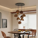 GobekUsa Antique Style Solid Wood Retro Pendant Light - High-End Living Room Lighting