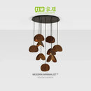 GobekUsa Antique Style Solid Wood Retro Pendant Light - High-End Living Room Lighting
