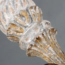 GobekUsa Antique White Wooden Chandelier Elegant French Rustic Lighting