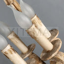 GobekUsa Antique Wood Chandelier | Retro Solid Wood Carving Lamp for Bedroom and Dining Room