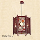 GobekUsa Antique Wood Pendant Lights for Dining Room, LED Living Room Decor Lighting Fixtures