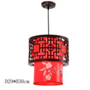 GobekUsa Antique Wood Pendant Lights for Dining Room, LED Living Room Decor Lighting Fixtures