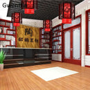 GobekUsa Antique Wood Pendant Lights for Dining Room, LED Living Room Decor Lighting Fixtures