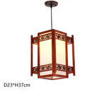 GobekUsa Antique Wood Pendant Lights for Dining Room, LED Living Room Decor Lighting Fixtures